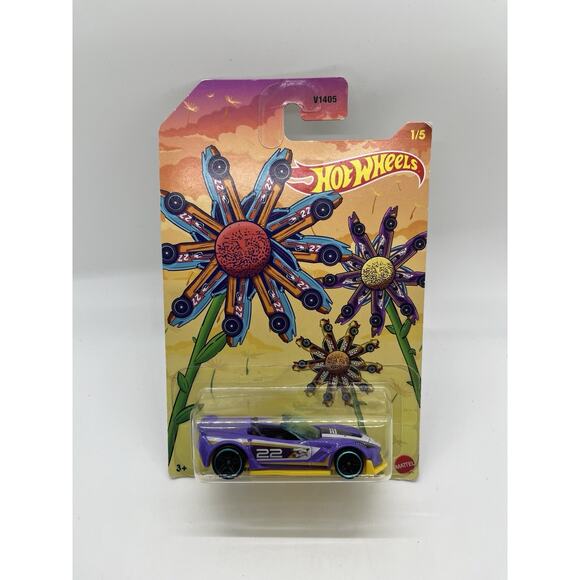 2022 Hot Wheels Corvette C7 Z06 Convertible Spring Theme NIP - Fast Shipping! - Picture 1 of 5